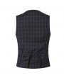 Fashion Wedding Dress Plaid Vest Slim Fit Business Suit Vest For Men