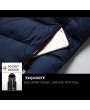 Thick Detachable Hooded Loose Warm Zipper Pockets Vest for Men