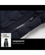 Thicken Cotton Solid Color Hooded Double Zipper Closure Coat Vest for Men