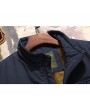 Men's Mutil-Pockets Outdoor Fishing Sleeveless Shearling Stand Collar Coat Thicken Fleece Vest