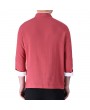 Mens Chinese Style Cotton Linen Retro Solid Color V Neck Summer Thin Archaic T Shirts