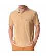 Mens Summer Solid Color Front Pocket Tops Turn-down Collar Short Sleeve Casual Golf Shirt