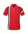 Mens Summer Breathable Embroidery Patchwork Business Casual Golf Shirt