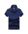 Summer Mens Short Sleeved Turndown Collar Sailing Boats Printing Golf Shirt