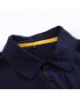 Mens Embroidery Turndown Collar Short Sleeve Spring Summer Business Casual Golf Shirt