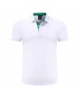 Mens Brief Style Solid Color Tops Turn-down Collar Short Sleeve Casual Cotton Golf Shirt