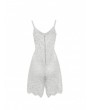 Women White Sling Lace Cami Rompers