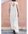 Baggy Wide Leg Spaghetti Straps V Neck Maxi Jumpsuit