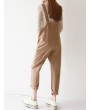 Women Loose Casual Solid Color Jumpsuits With Pocket