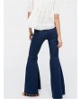 Vintage High Waist Stretchy Flared Denim Trousers